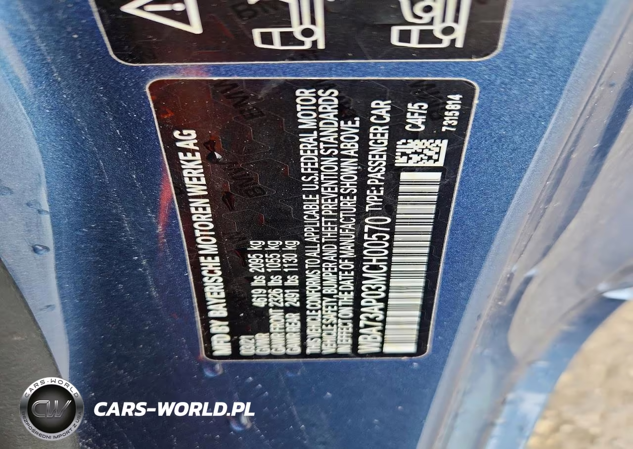 2021 BMW 430Xi VIN:WBA73AP03MCH00570 - 12
