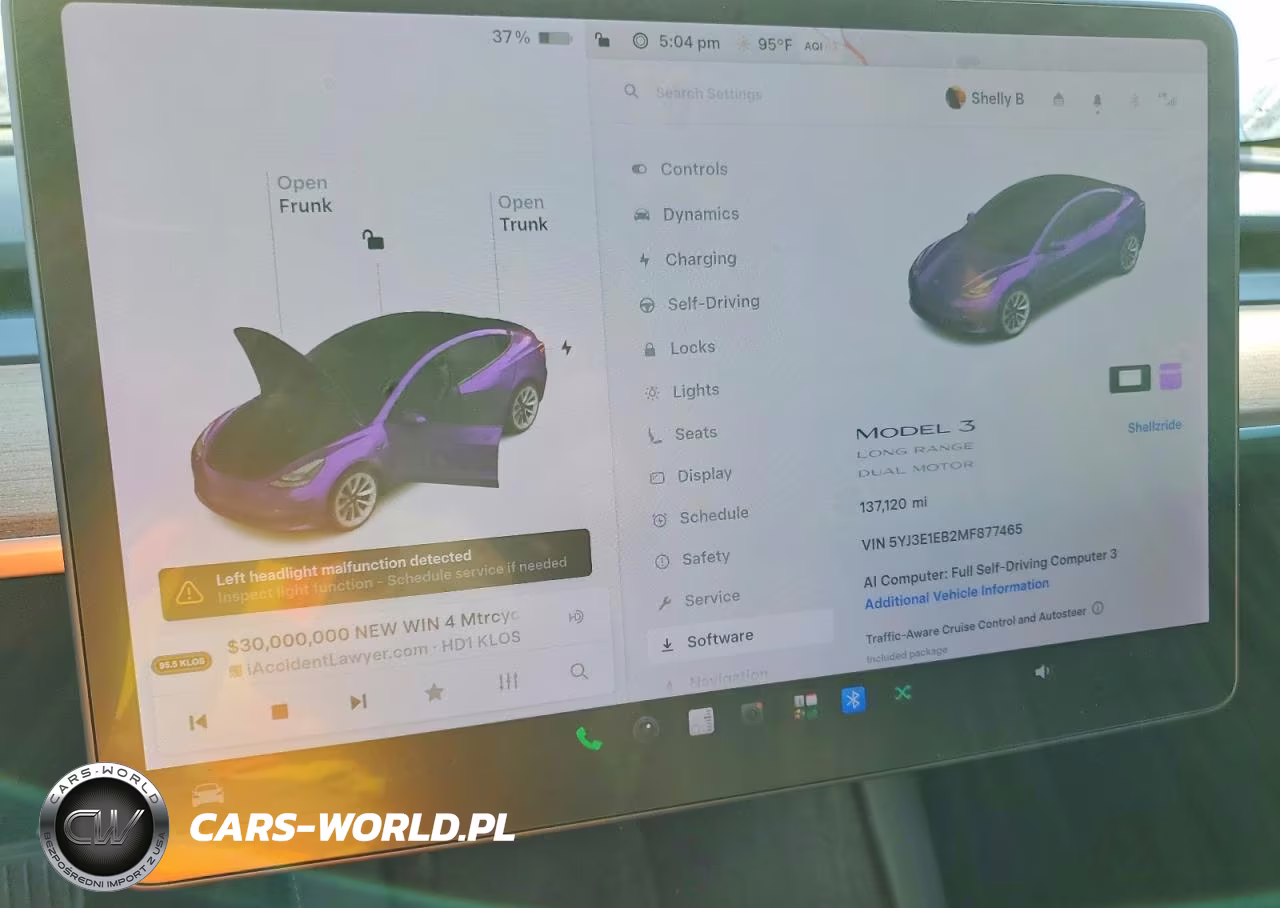 2021 Tesla Model 3 VIN:5YJ3E1EB2MF877465 - 9
