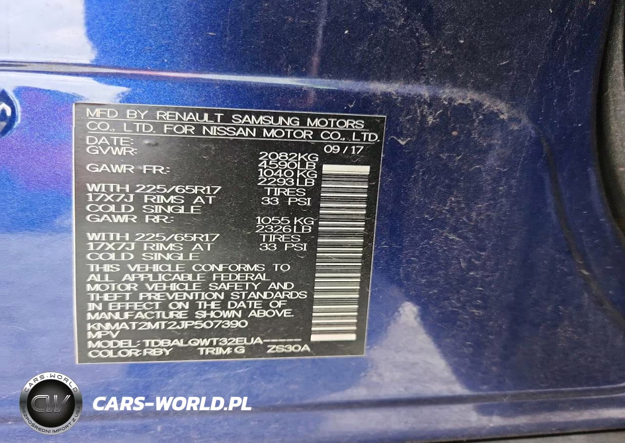 2018 Nissan Rogue Sv VIN:KNMAT2MT2JP507390 - 13