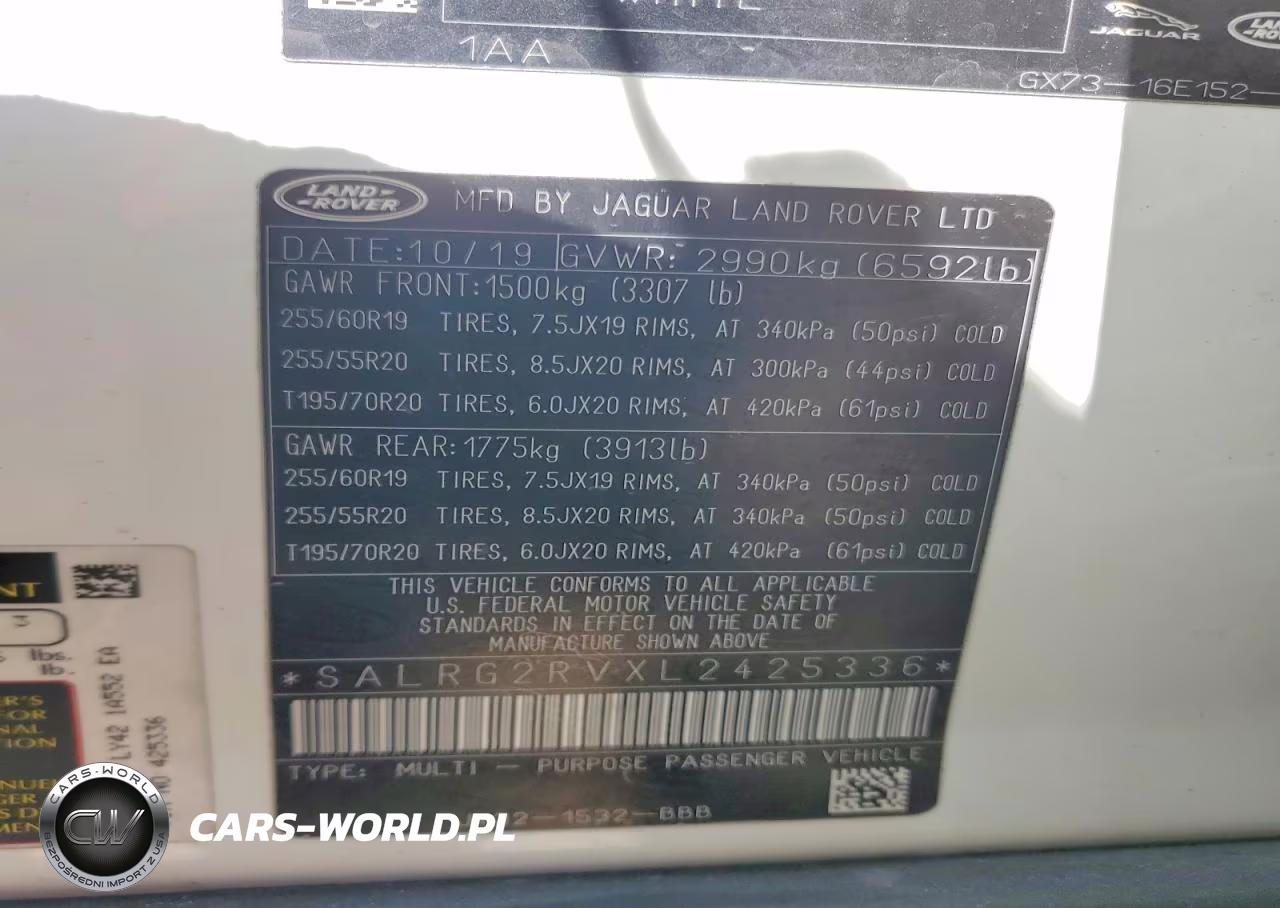 2020 Land Rover Discovery Se VIN:SALRG2RVXL2425336 - 13