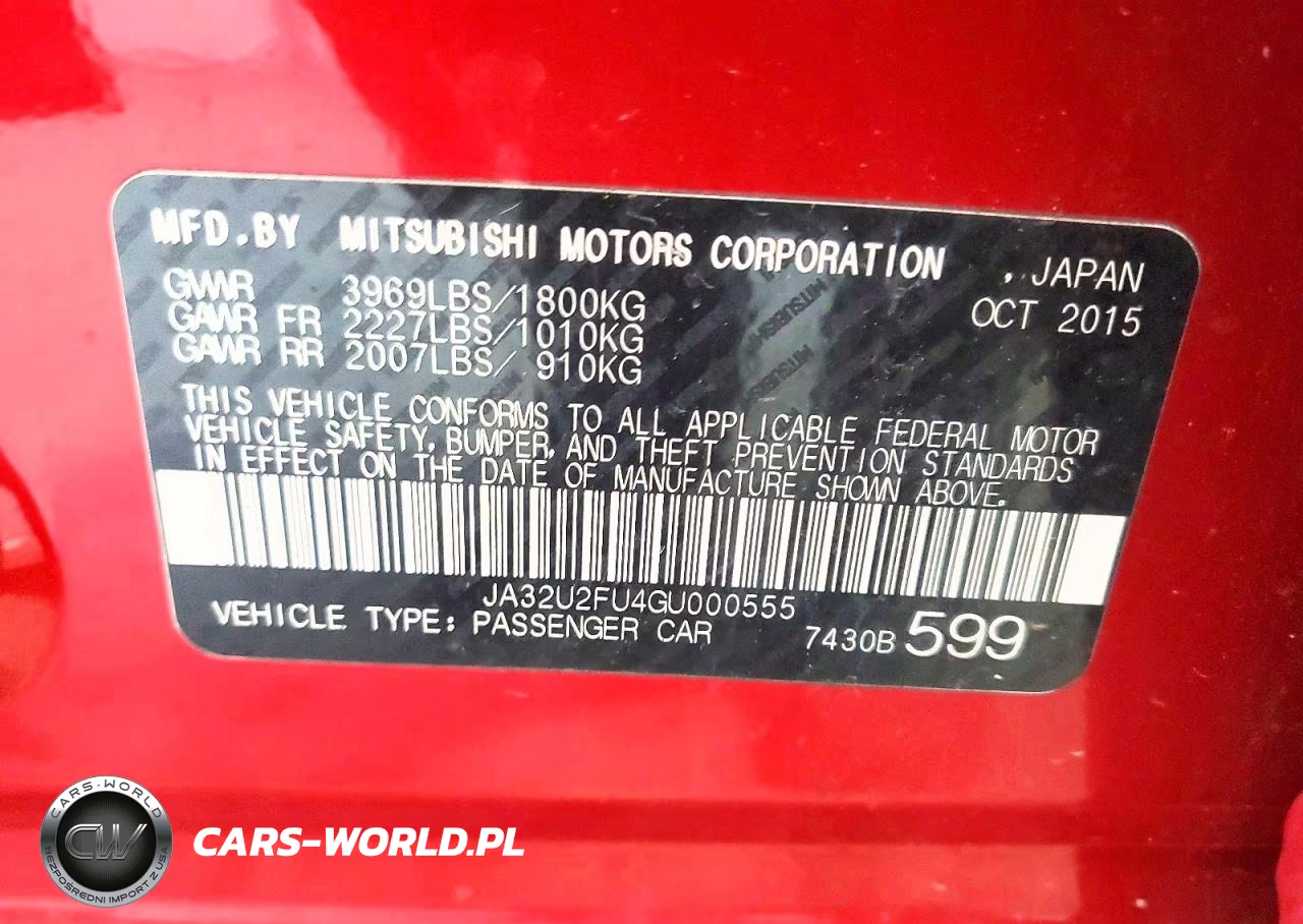 2016 Mitsubishi Lancer Es VIN:JA32U2FU4GU000555 - 12