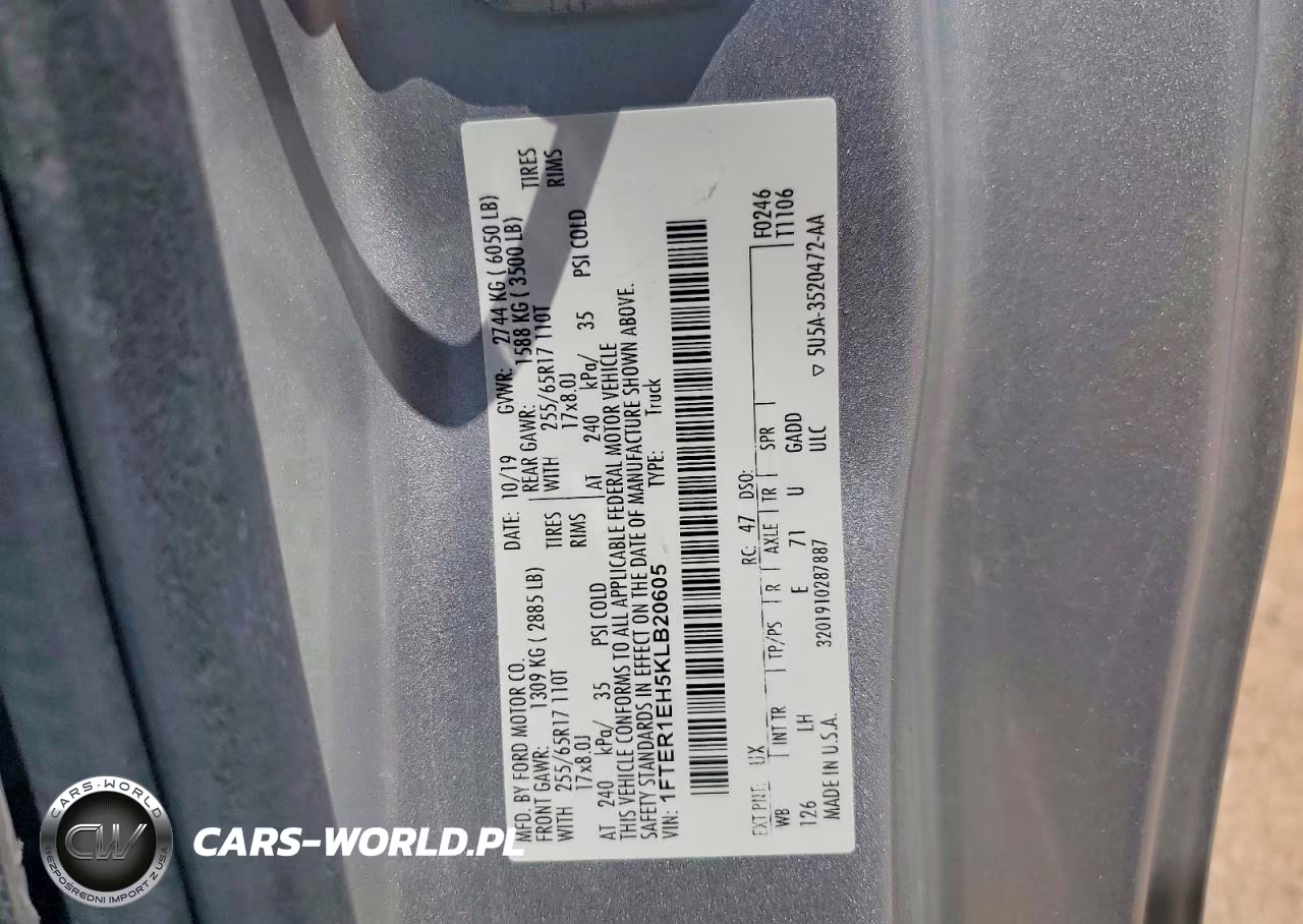 2019 Ford Ranger Xl VIN:1FTER1EH5KLB20605 - 13
