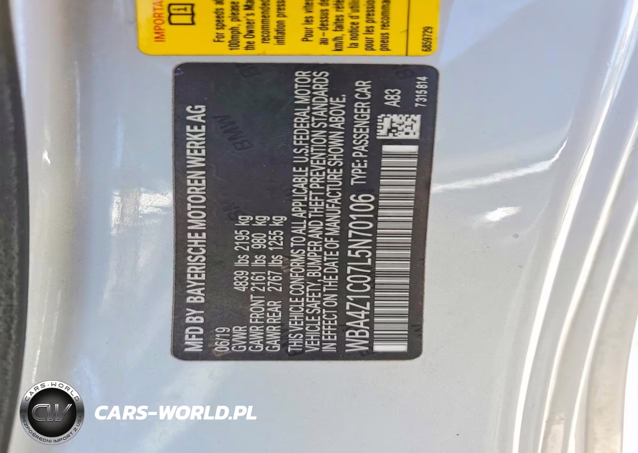 2020 BMW 430I VIN:WBA4Z1C07L5N70106 - 12
