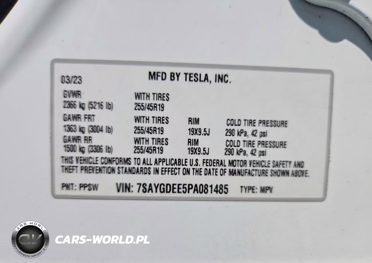2023 Tesla Model Y VIN:7SAYGDEE5PA081485 - 14