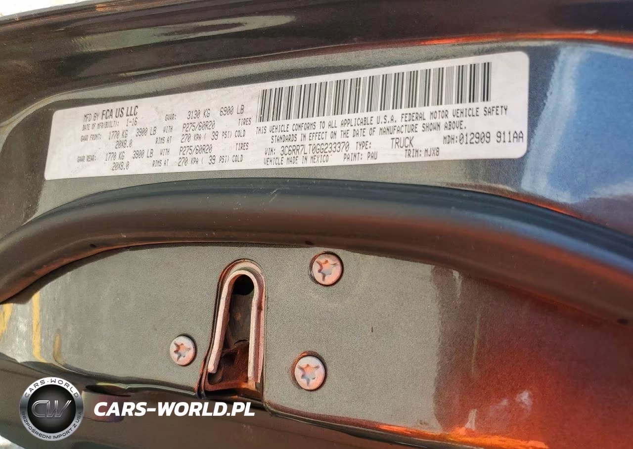2016 Ram 1500 Slt VIN:3C6RR7LT0GG233370 - 12