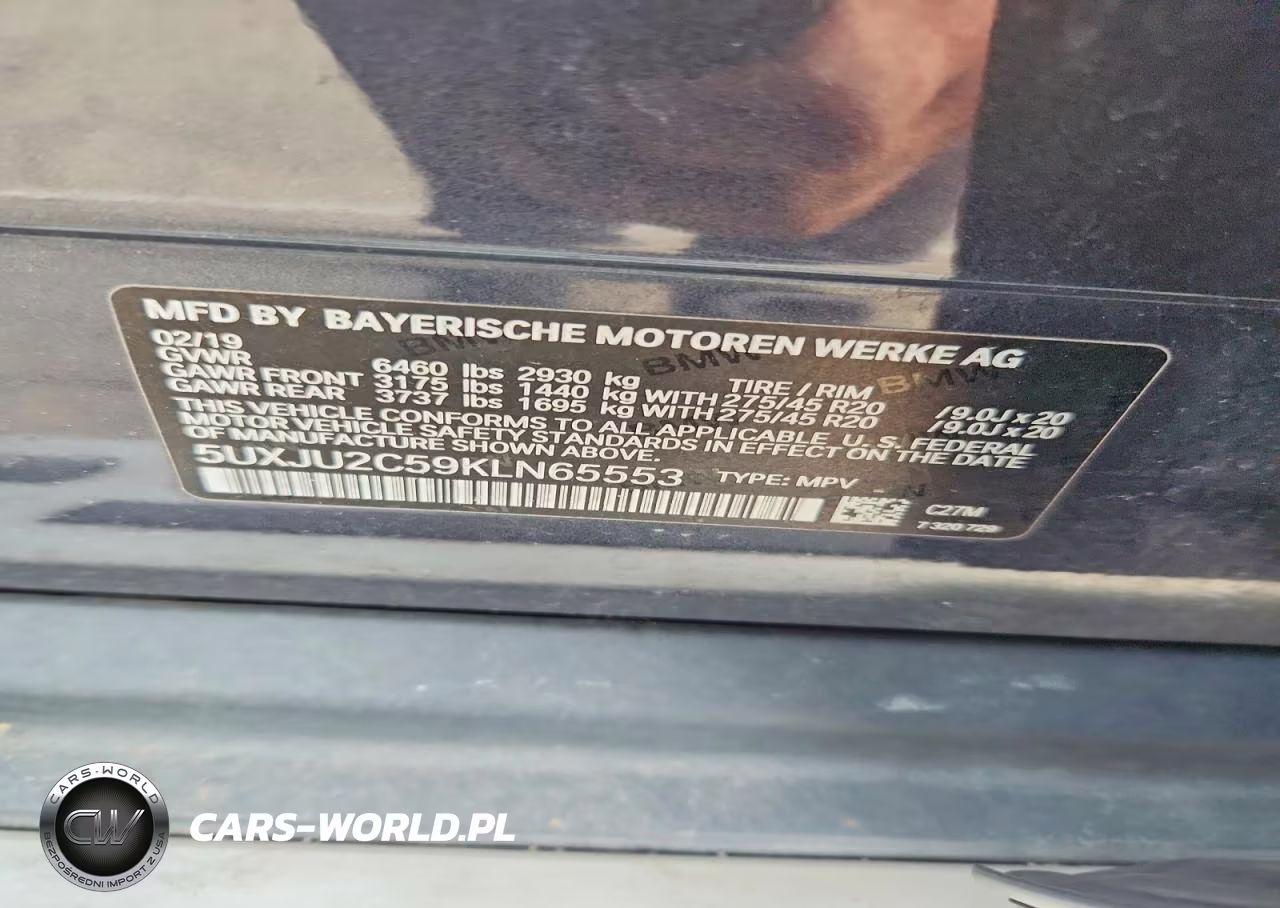 2019 BMW X5 xDrive50I VIN:5UXJU2C59KLN65553 - 13