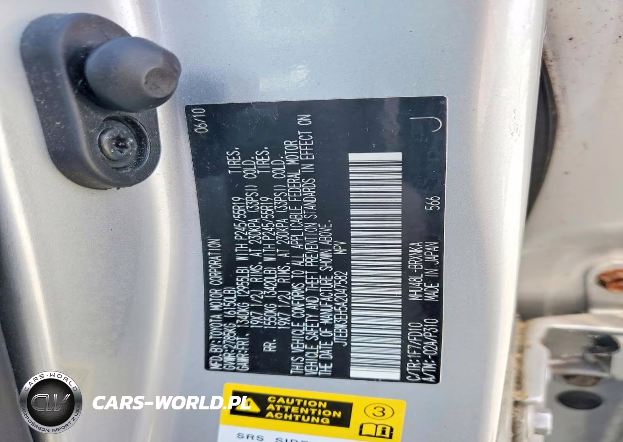 2010 Toyota Highlander Hybrid VIN:JTEBW3EH5A2047582 - 13