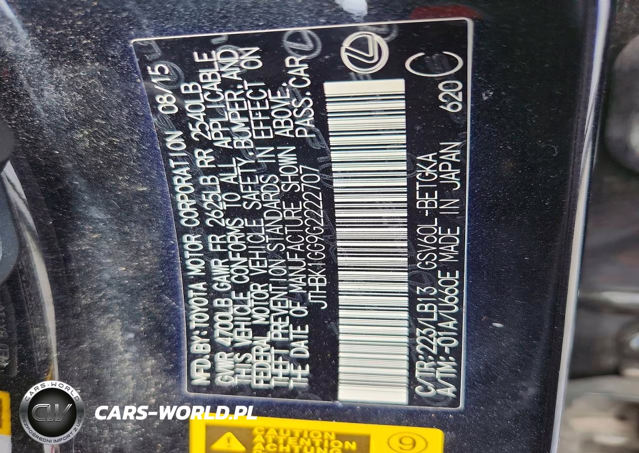 2016 Lexus Es 350 VIN:JTHBK1GG9G2222707 - 12