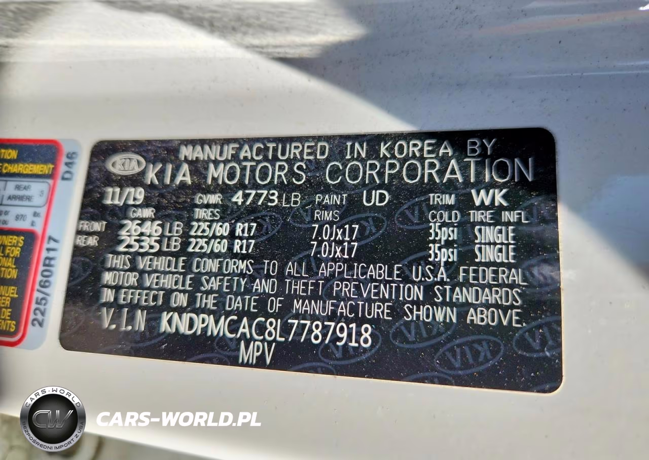 2020 Kia Sportage Lx VIN:KNDPMCAC8L7787918 - 13