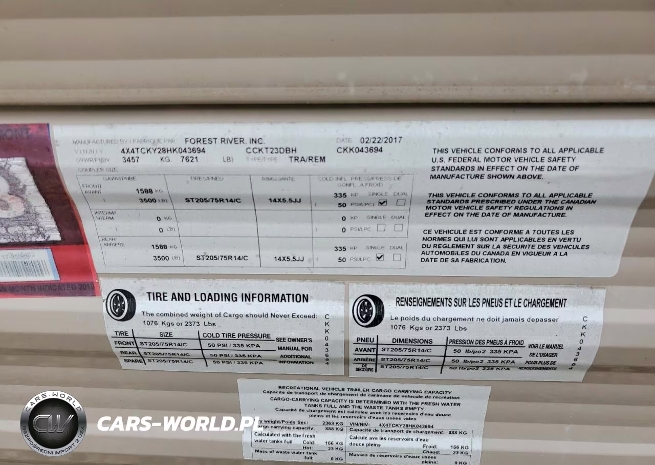 2017 Forest River Grey Wolf Camper VIN:4X4TCKY28HK043694 - 10