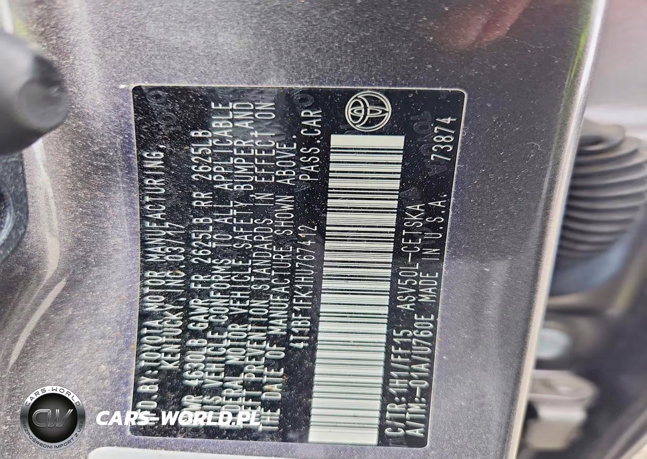 2017 Toyota Camry Le VIN:4T1BF1FK1HU767412 - 12