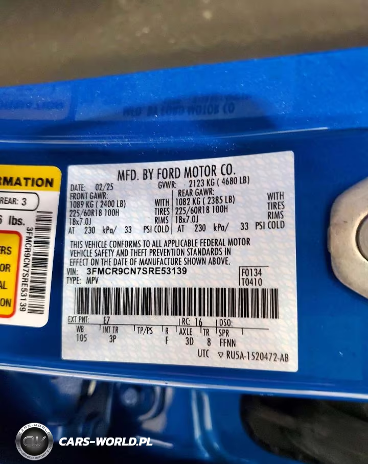 2025 Ford Bronco Sport Outer Banks VIN:3FMCR9CN7SRE53139 - 13