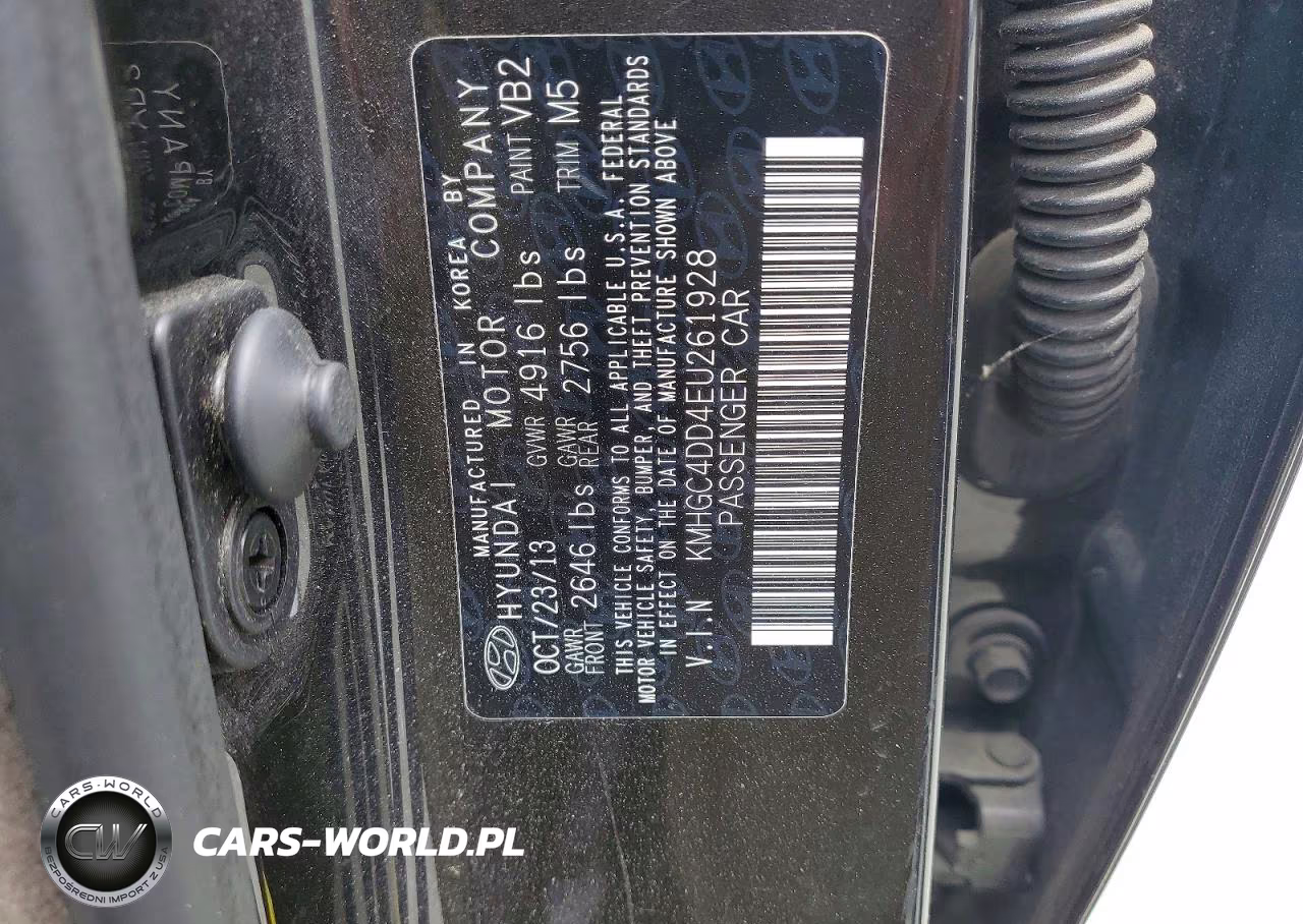 2014 Hyundai Genesis 3.8L VIN:KMHGC4DD4EU261928 - 13