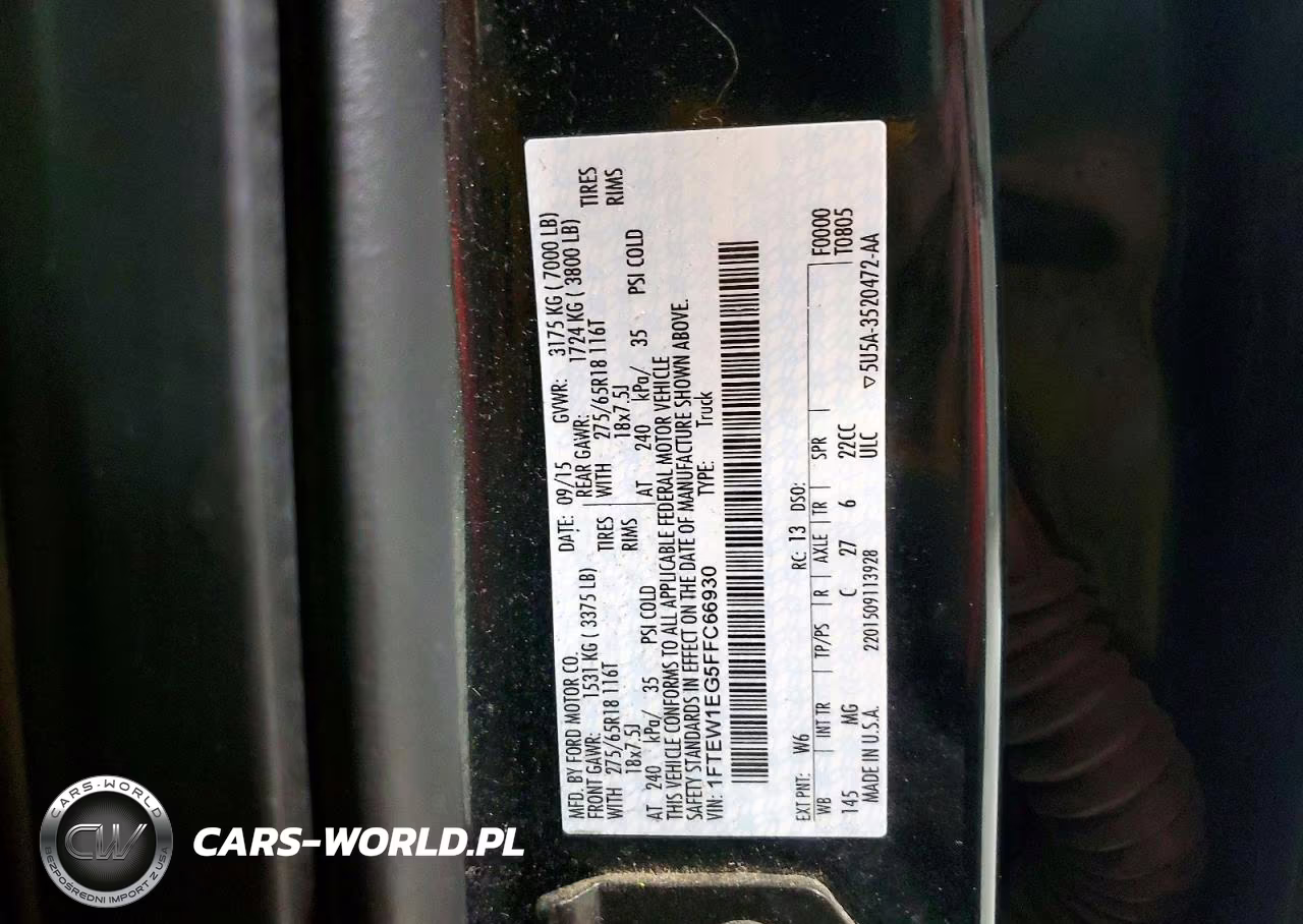 2015 Ford F150 Supercrew VIN:1FTEW1EG5FFC66930 - 12