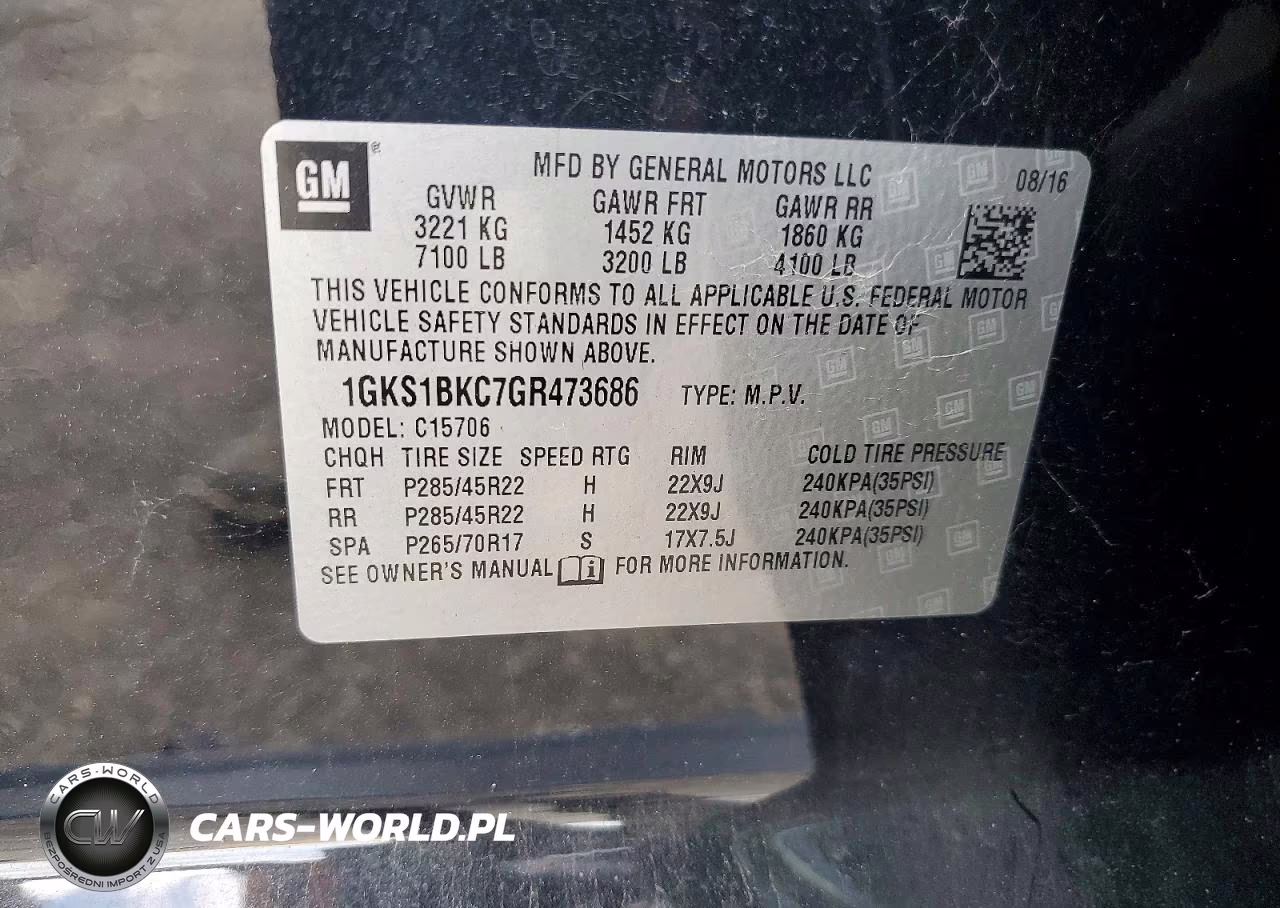 2016 GMC Yukon Slt VIN:1GKS1BKC7GR473686 - 14