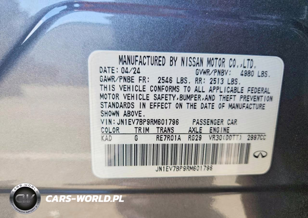 2024 Infiniti Q50 Luxe VIN:JN1EV7BP9RM601796 - 12