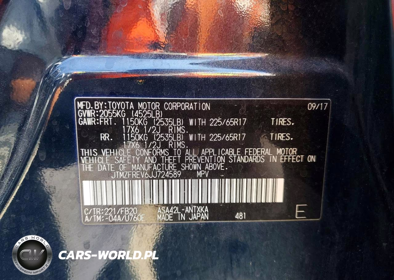 2018 Toyota Rav4 Le VIN:JTMZFREV6JJ724589 - 14