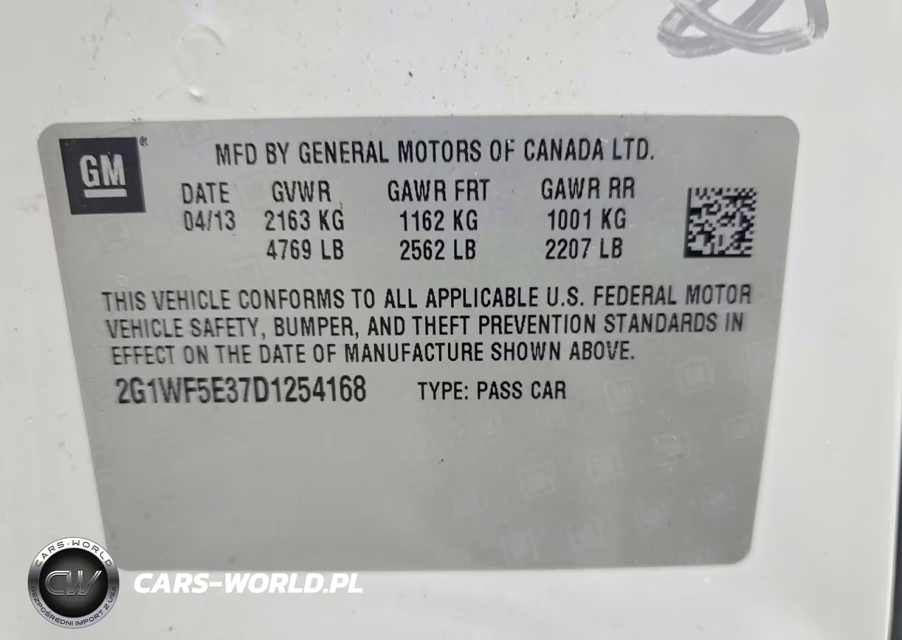 2013 Chevrolet Impala Ls VIN:2G1WF5E37D1254168 - 13