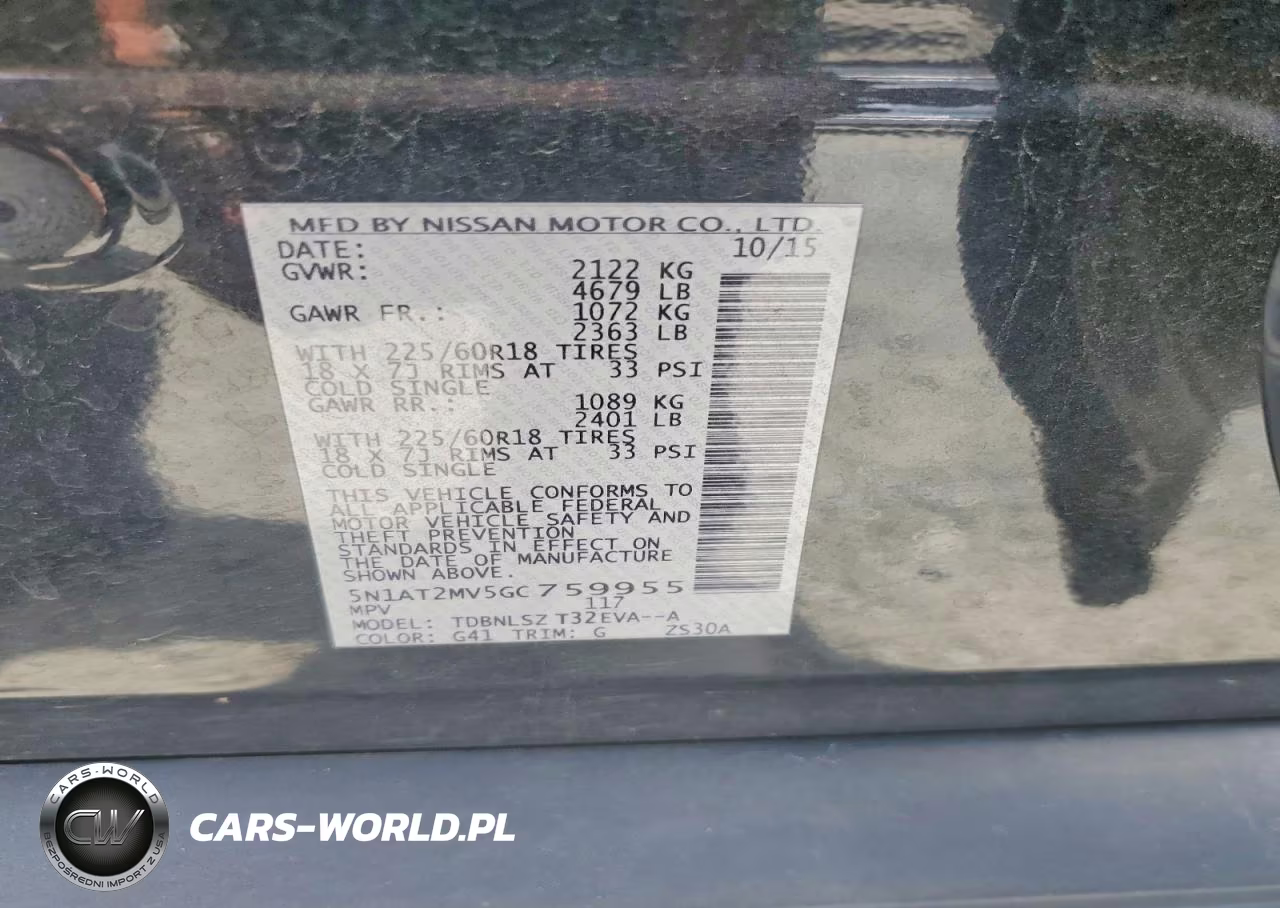 2016 Nissan Rogue Sl VIN:5N1AT2MV5GC759955 - 13