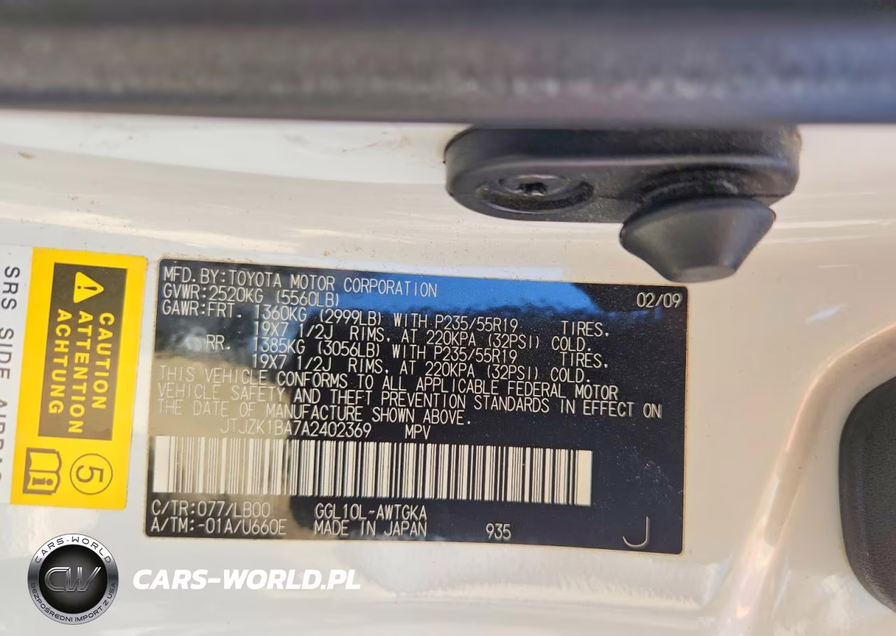 2010 Lexus Rx 350 VIN:JTJZK1BA7A2402369 - 12