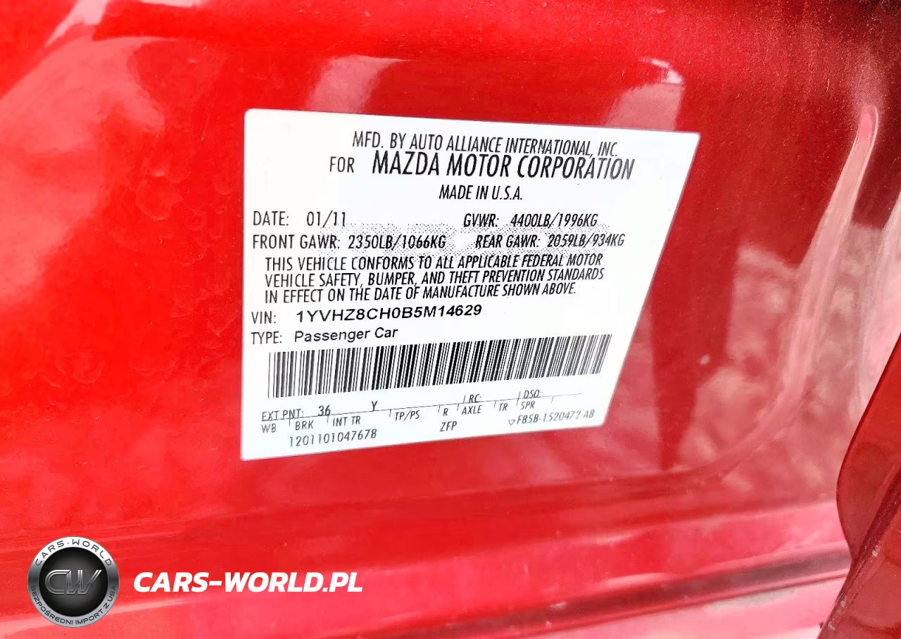 2011 Mazda 3 4D VIN:1YVHZ8CH0B5M14629 - 12