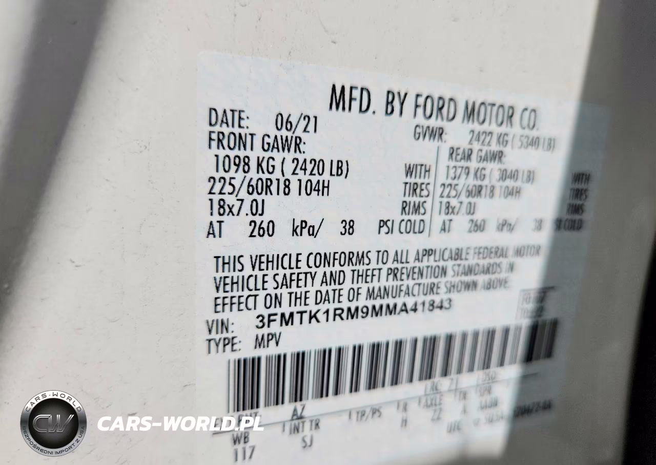 2021 Ford Mustang Mach-E Select VIN:3FMTK1RM9MMA41843 - 13