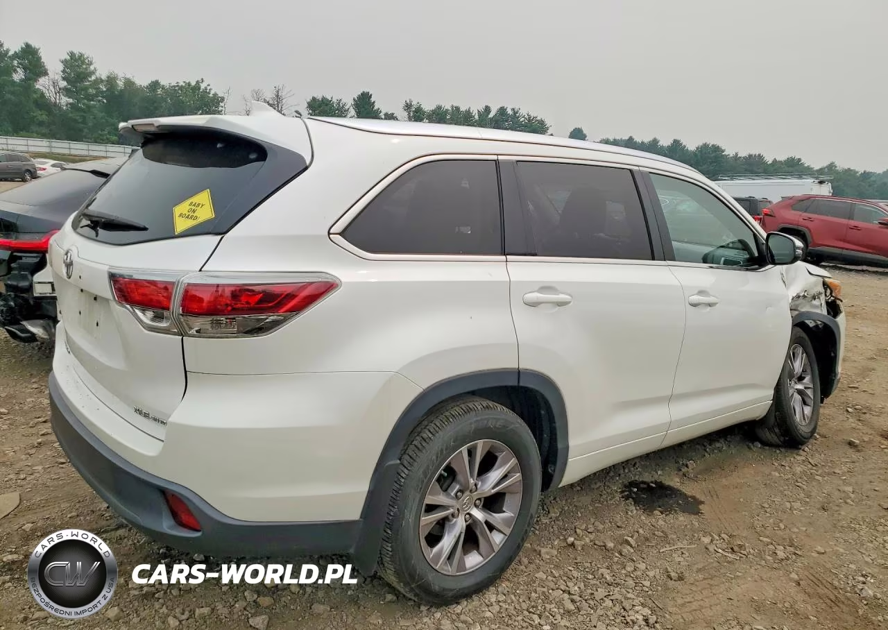 2015 Toyota Highlander Xle VIN:5TDJKRFHXFS150476 - 3