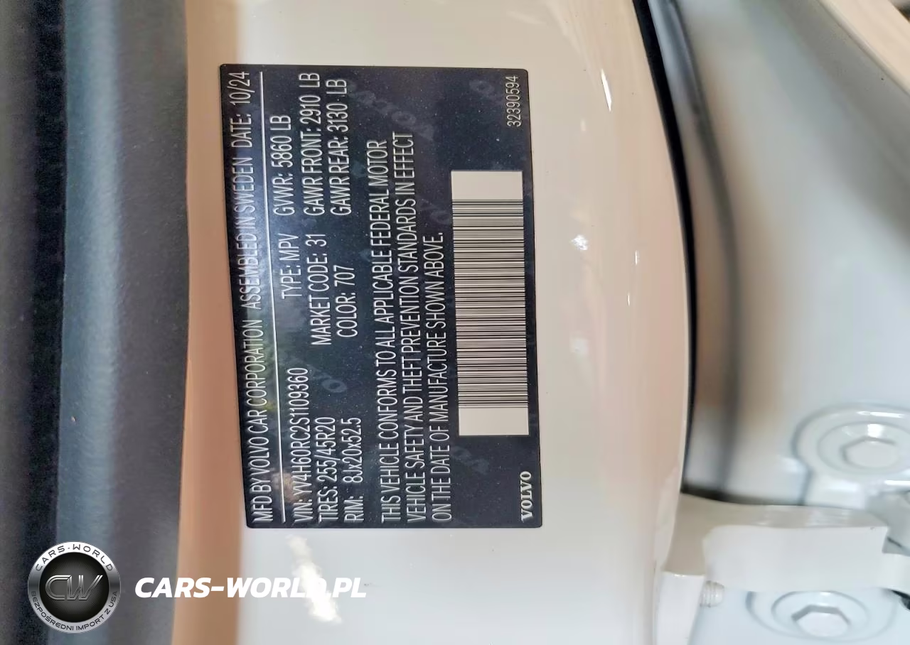 2025 Volvo Xc60 Plus VIN:YV4H60RC2S1109360 - 14