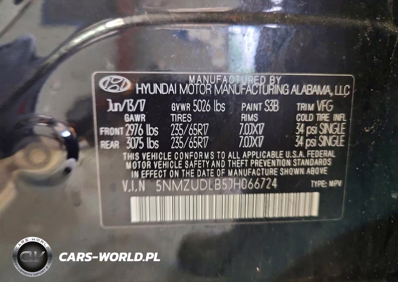 2018 Hyundai Santa Fe Sport 2.4L VIN:5NMZUDLB5JH066724 - 13