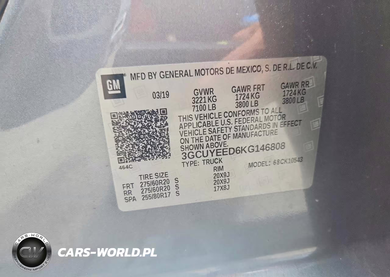 2019 Chevrolet Silverado K1500 Rst VIN:3GCUYEED6KG146808 - 13