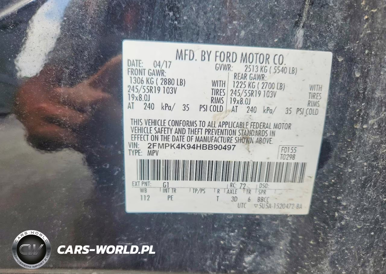 2017 Ford Edge Titanium VIN:2FMPK4K94HBB90497 - 12