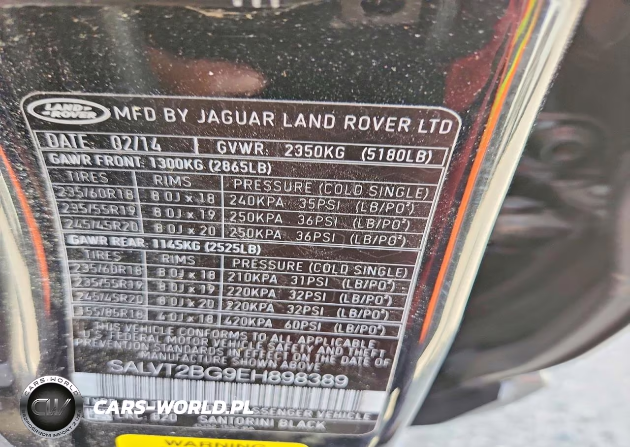 2014 Land Rover Range Rover Evoque Dynamic Premium VIN:SALVT2BG9EH898389 - 12