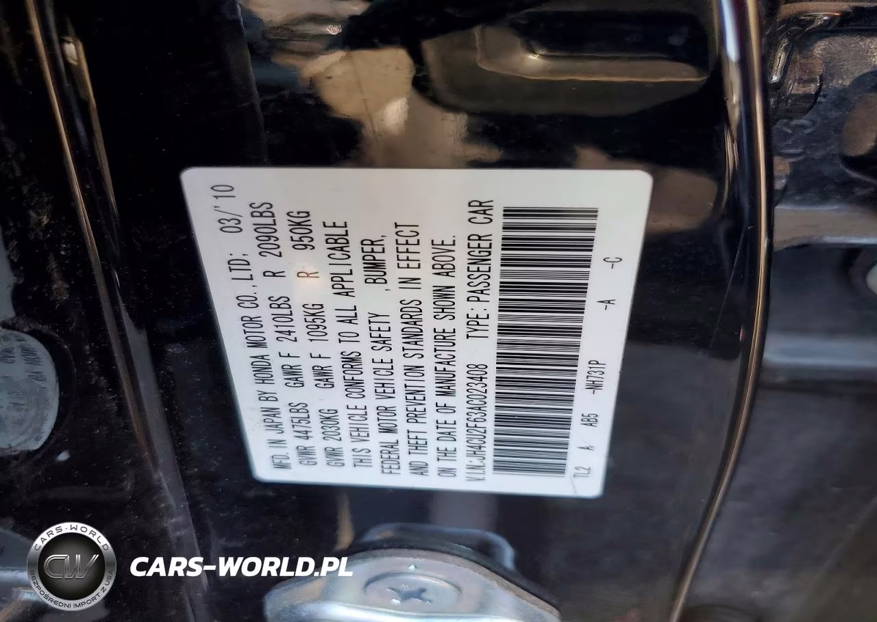 2010 Acura Tsx VIN:JH4CU2F63AC023408 - 12