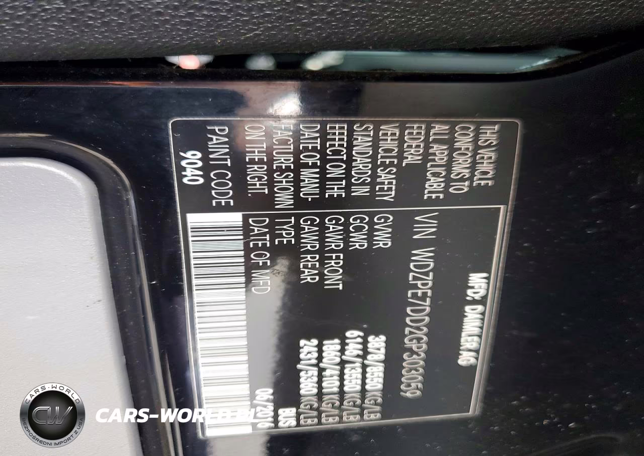 2016 Mercedes-Benz Sprinter 2500 VIN:WDZPE7DD2GP303059 - 12