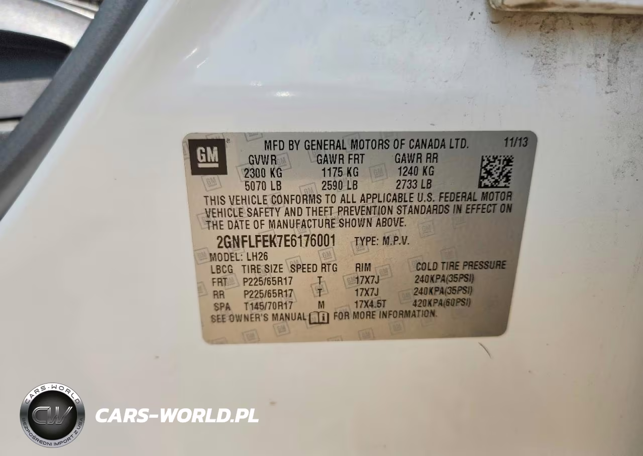 2014 Chevrolet Equinox Lt VIN:2GNFLFEK7E6176001 - 12