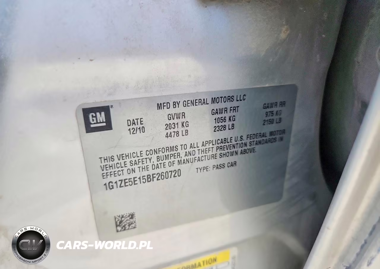 2011 Chevrolet Malibu VIN:1G1ZE5E15BF260720 - 12