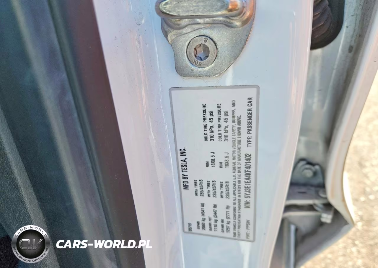 2019 Tesla Model 3 VIN:5YJ3E1EA4KF401402 - 12