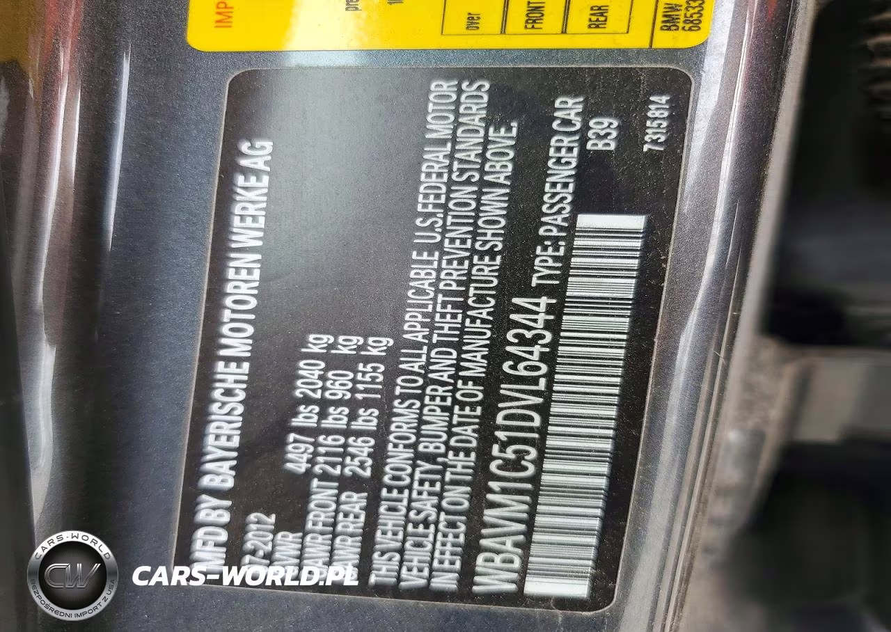 2013 BMW X1 Sdrive28I VIN:WBAVM1C51DVL64344 - 12