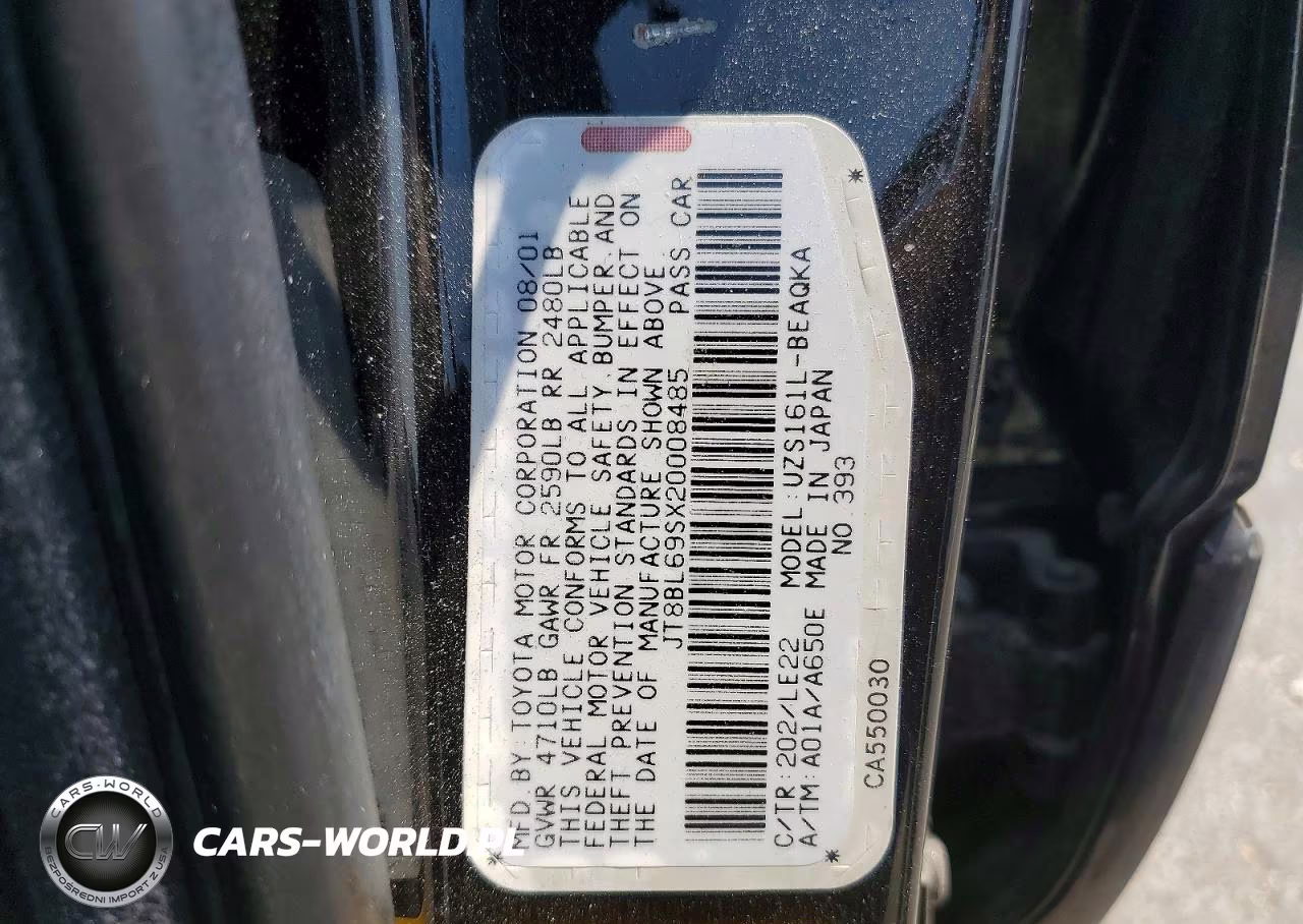 2002 Lexus Gs 430 VIN:JT8BL69SX20008485 - 12