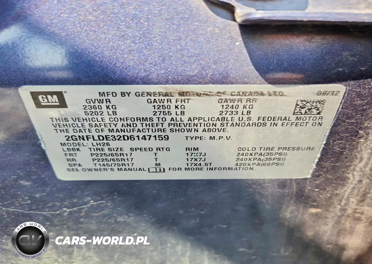2013 Chevrolet Equinox Lt VIN:2GNFLDE32D6147159 - 12