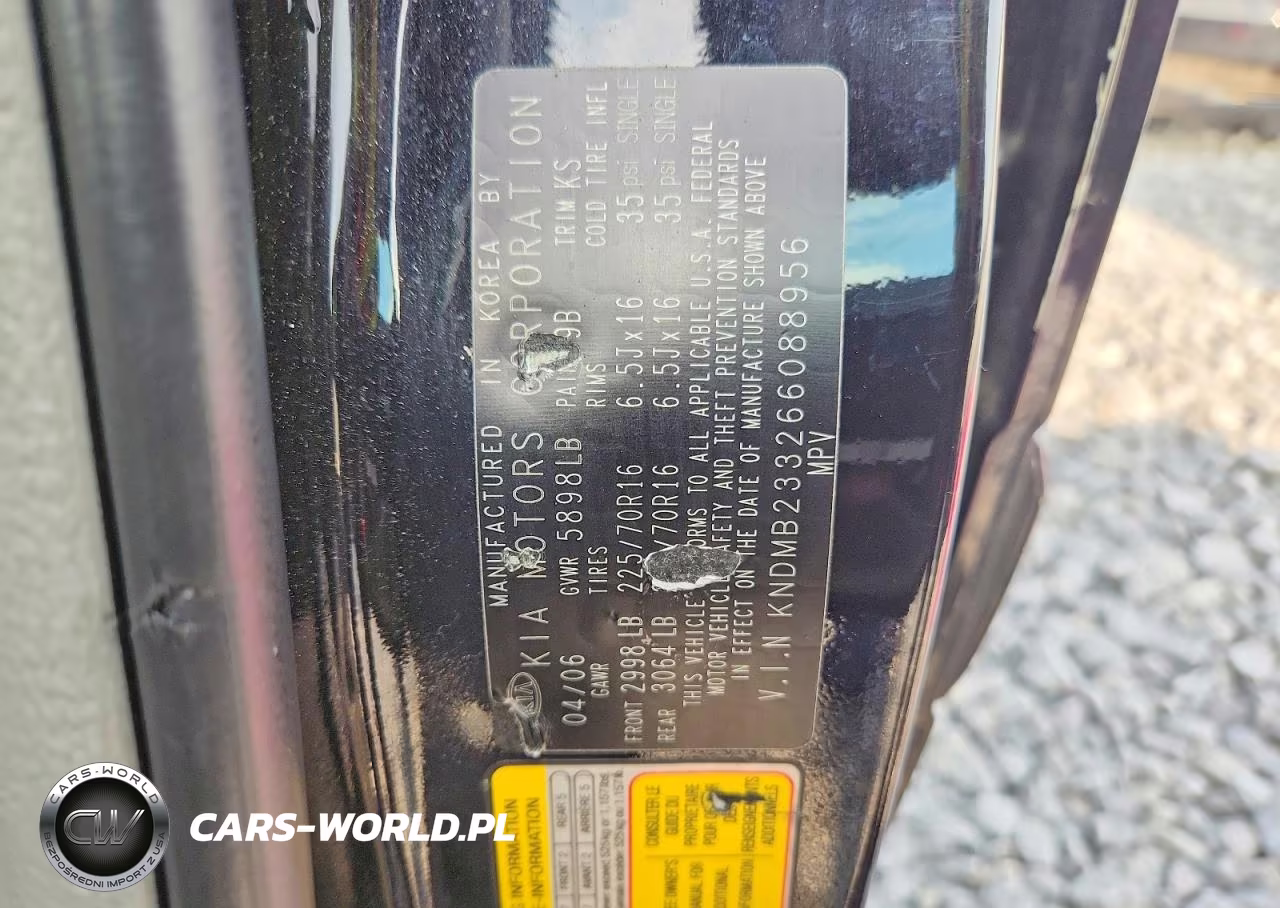 2006 Kia Sedona Lx VIN:KNDMB233266088956 - 13