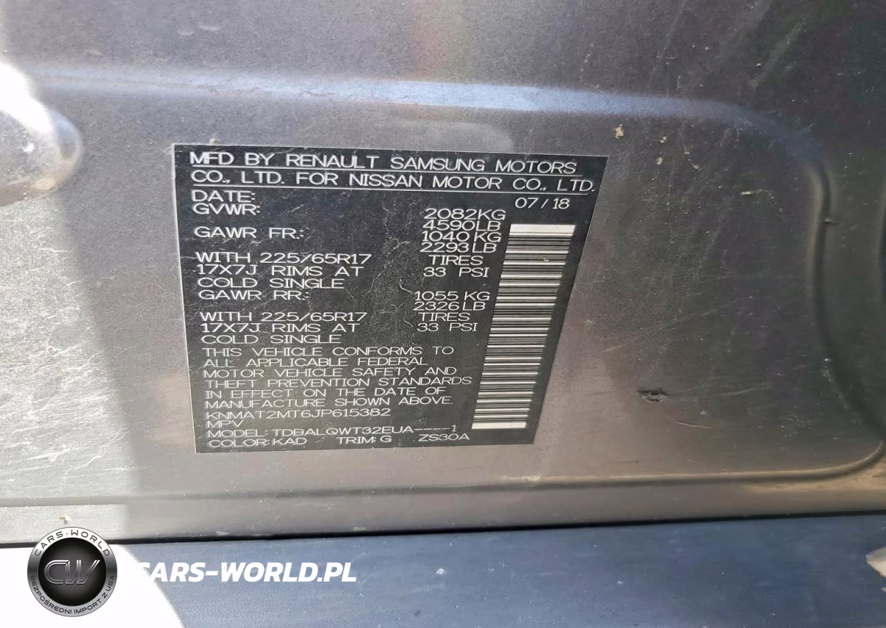 2018 Nissan Rogue Sv VIN:KNMAT2MT6JP615382 - 12