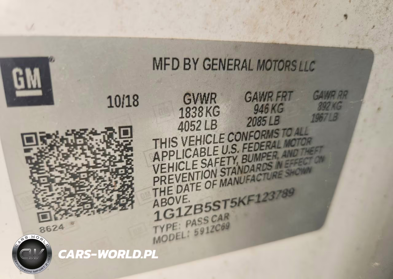 2019 Chevrolet Malibu Ls VIN:1G1ZB5ST5KF123789 - 12