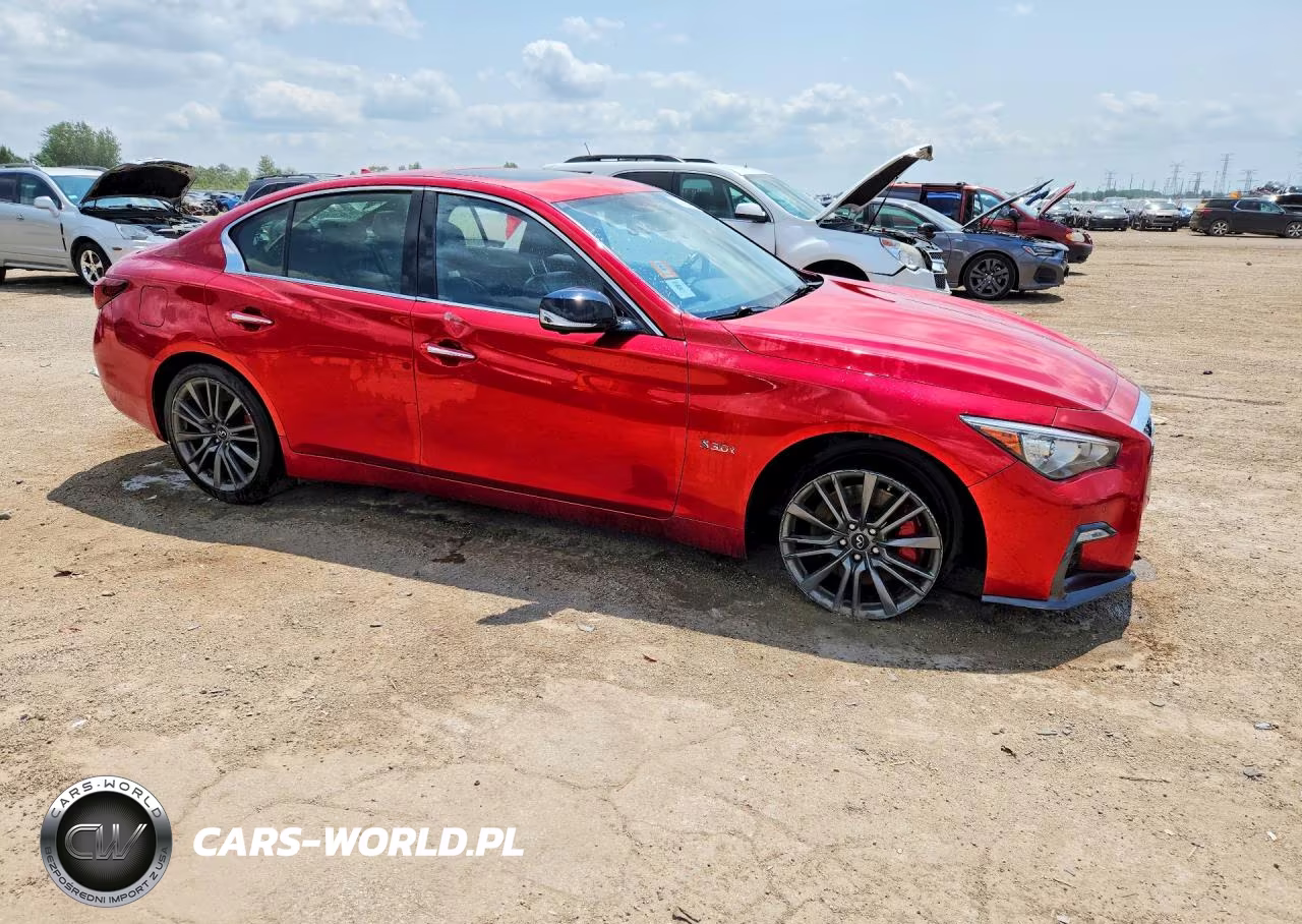 2019 Infiniti Q50 Red Sport 400 VIN:JN1FV7AR5KM800938 - 4