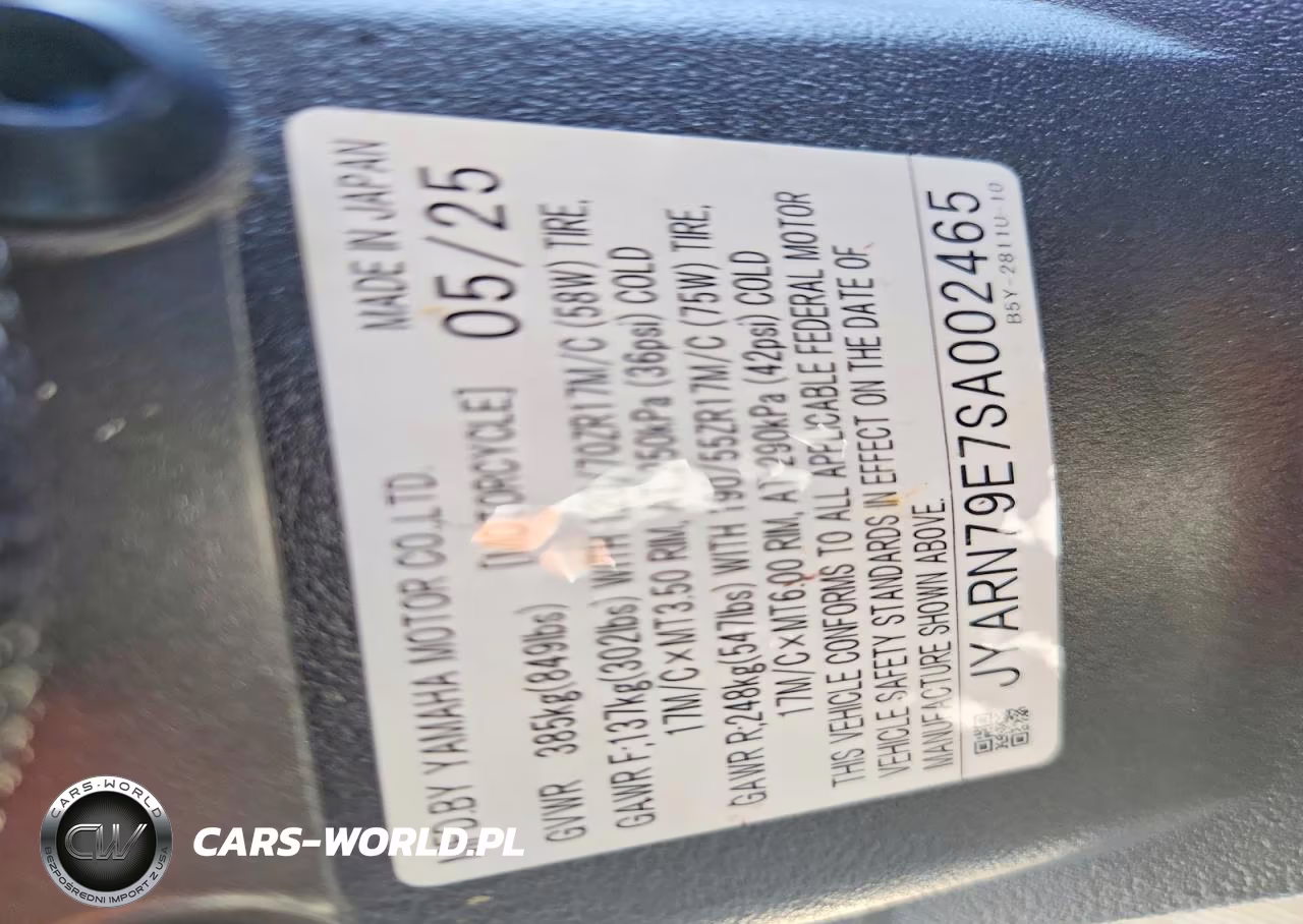 2025 Yamaha Mtn1000 VIN:JYARN79E7SA002465 - 8