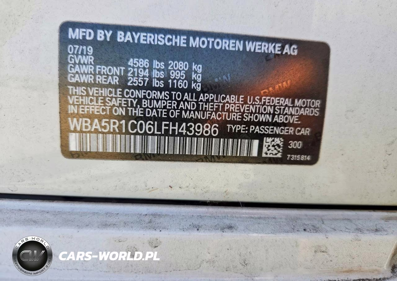 2020 BMW 330I VIN:WBA5R1C06LFH43986 - 13