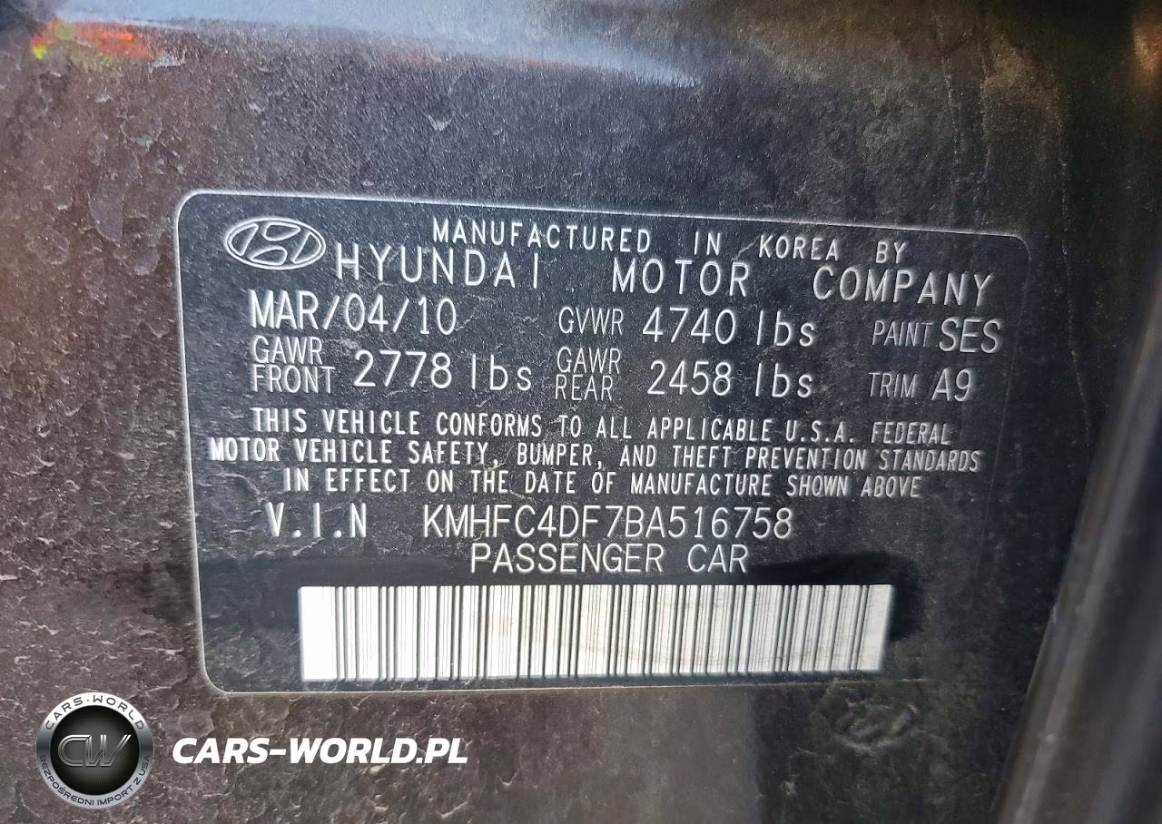 2011 Hyundai Azera Limited VIN:KMHFC4DF7BA516758 - 13