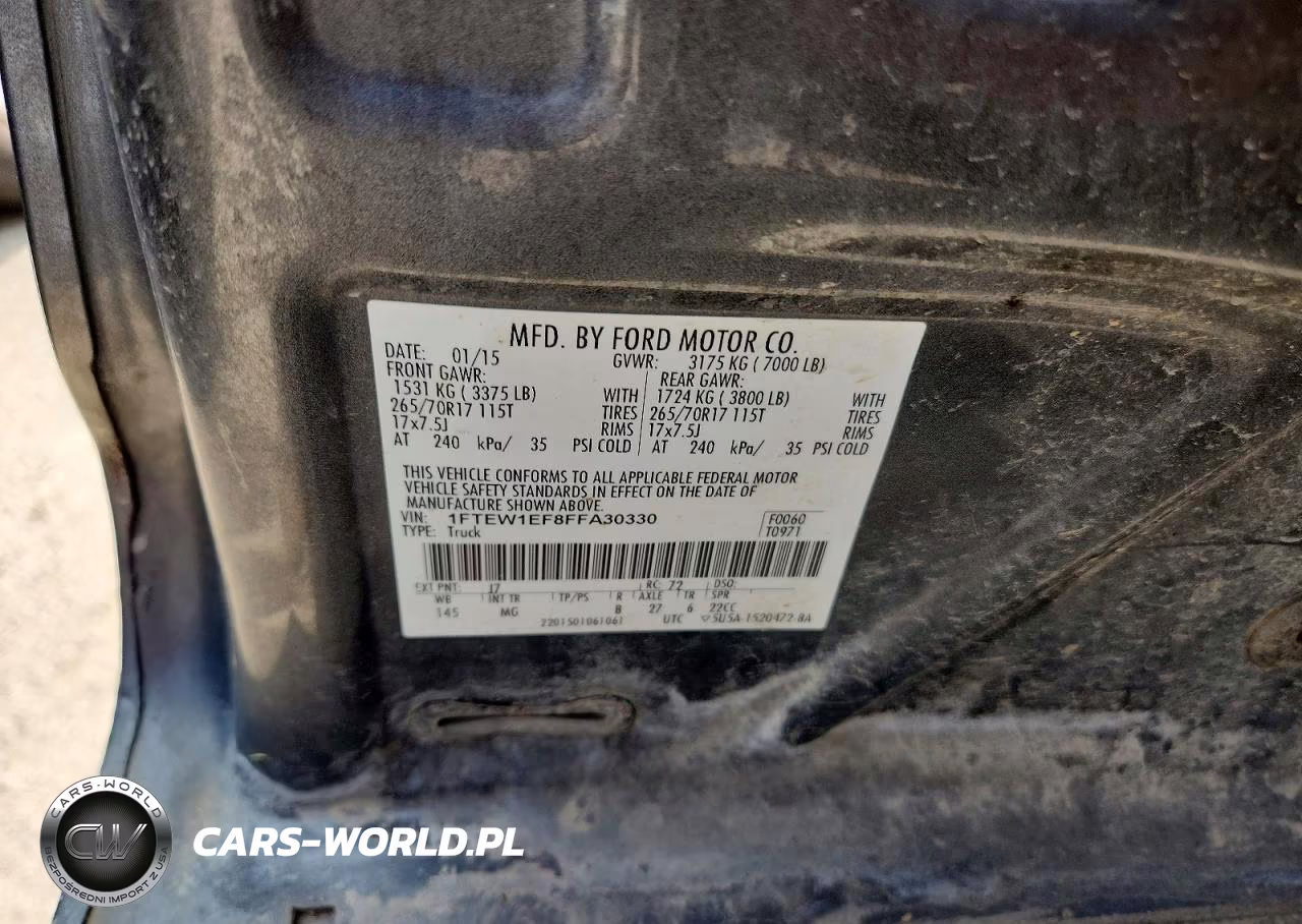 2015 Ford F150 Supercrew VIN:1FTEW1EF8FFA30330 - 12