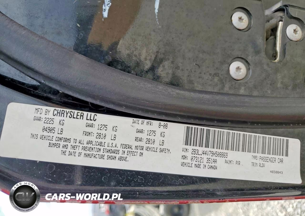 2009 Dodge Challenger Se VIN:2B3LJ44V79H508869 - 12