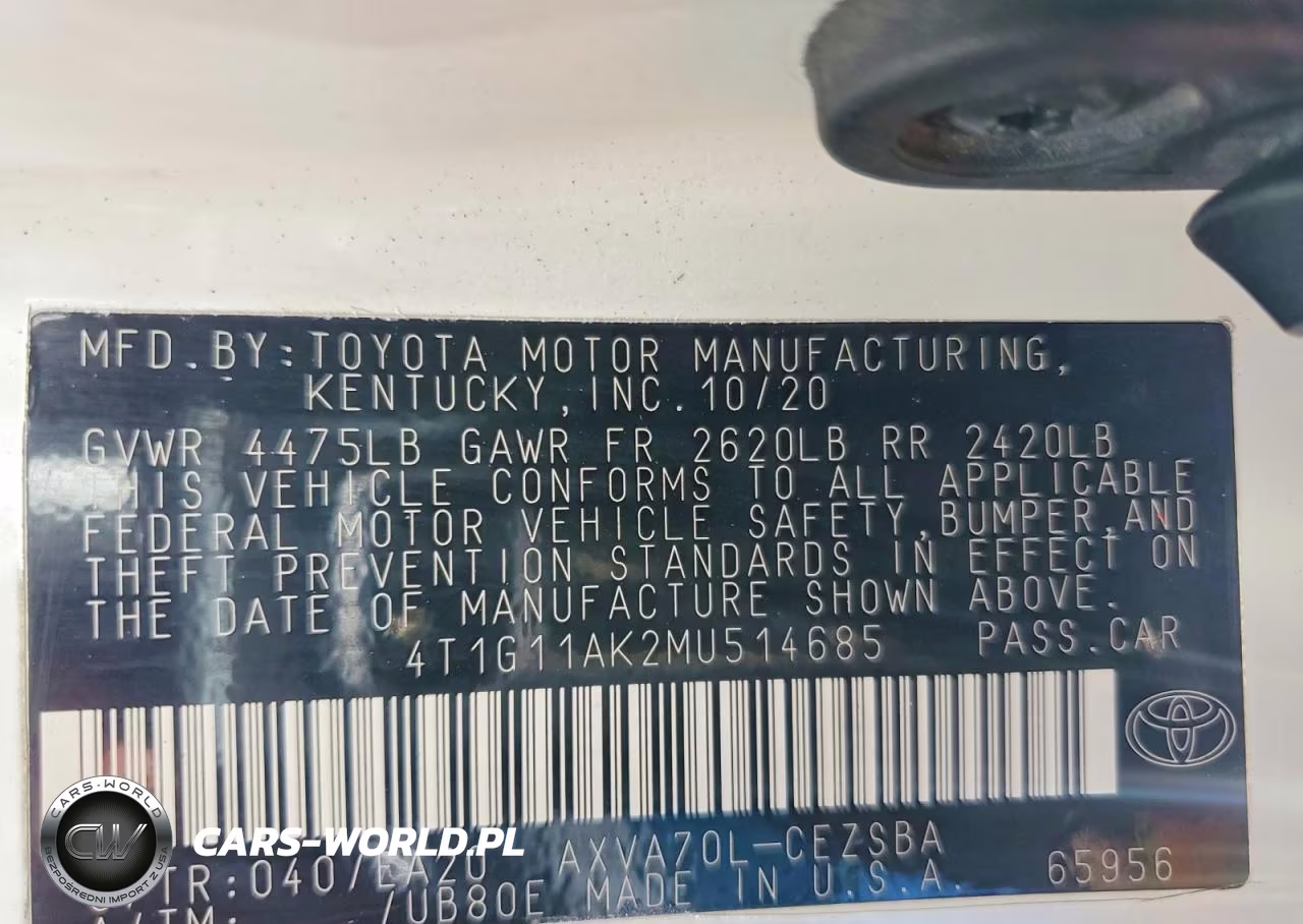 2021 Toyota Camry Se VIN:4T1G11AK2MU514685 - 12